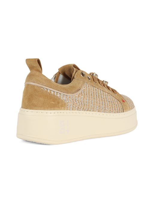 Sneaker in suede con dettagli in rafia Gio + GIO + | PIA350A-MARRONE